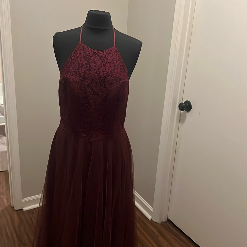 Watters Burgundy Dress